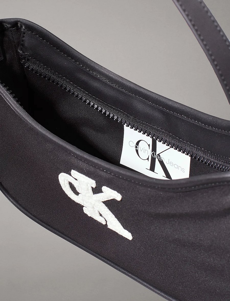 Calvin Klein - TEDDY CK SHOULDERBAG - schultertaschen - ck black - 4