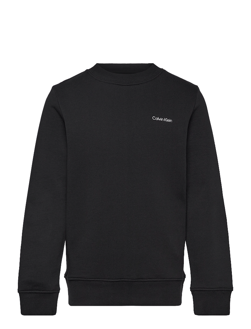 Calvin Klein - CHEST INST. LOGO REGULAR CN - džemperiai - ck black - 1