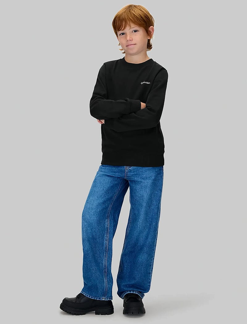 Calvin Klein - CHEST INST. LOGO REGULAR CN - džemperiai - ck black - 3