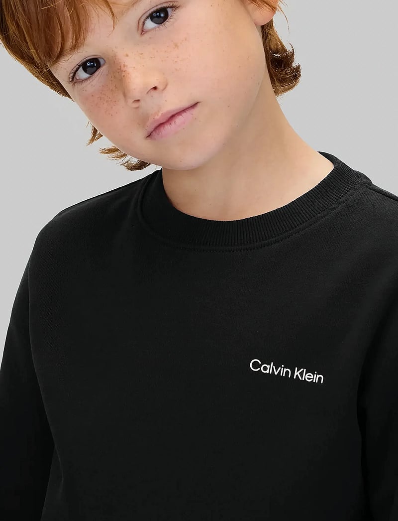 Calvin Klein - CHEST INST. LOGO REGULAR CN - džemperiai - ck black - 5