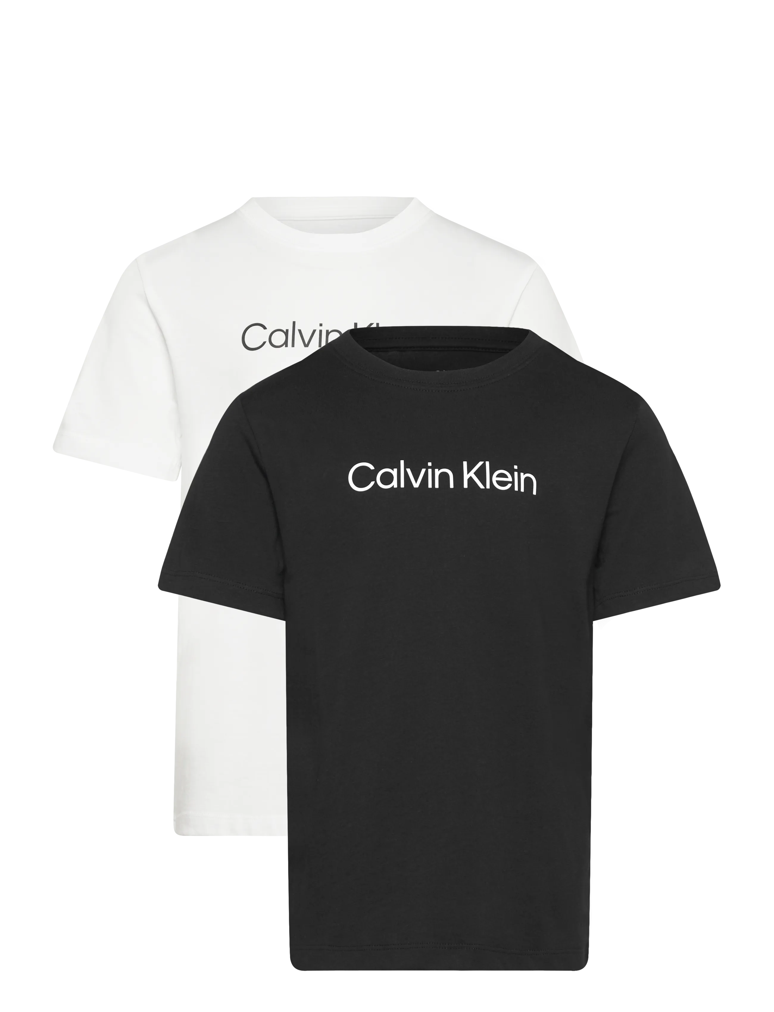 Calvin Klein INSTITUTIONAL 2-PACK T-SHIRT - Riided - BLACK   BRIGHT WHITE / multi
