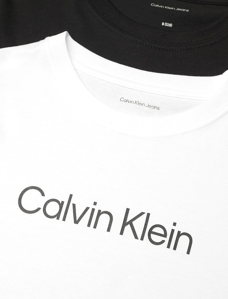 Calvin Klein - INSTITUTIONAL 2-PACK T-SHIRT - short-sleeved t-shirts - black bright white - 1