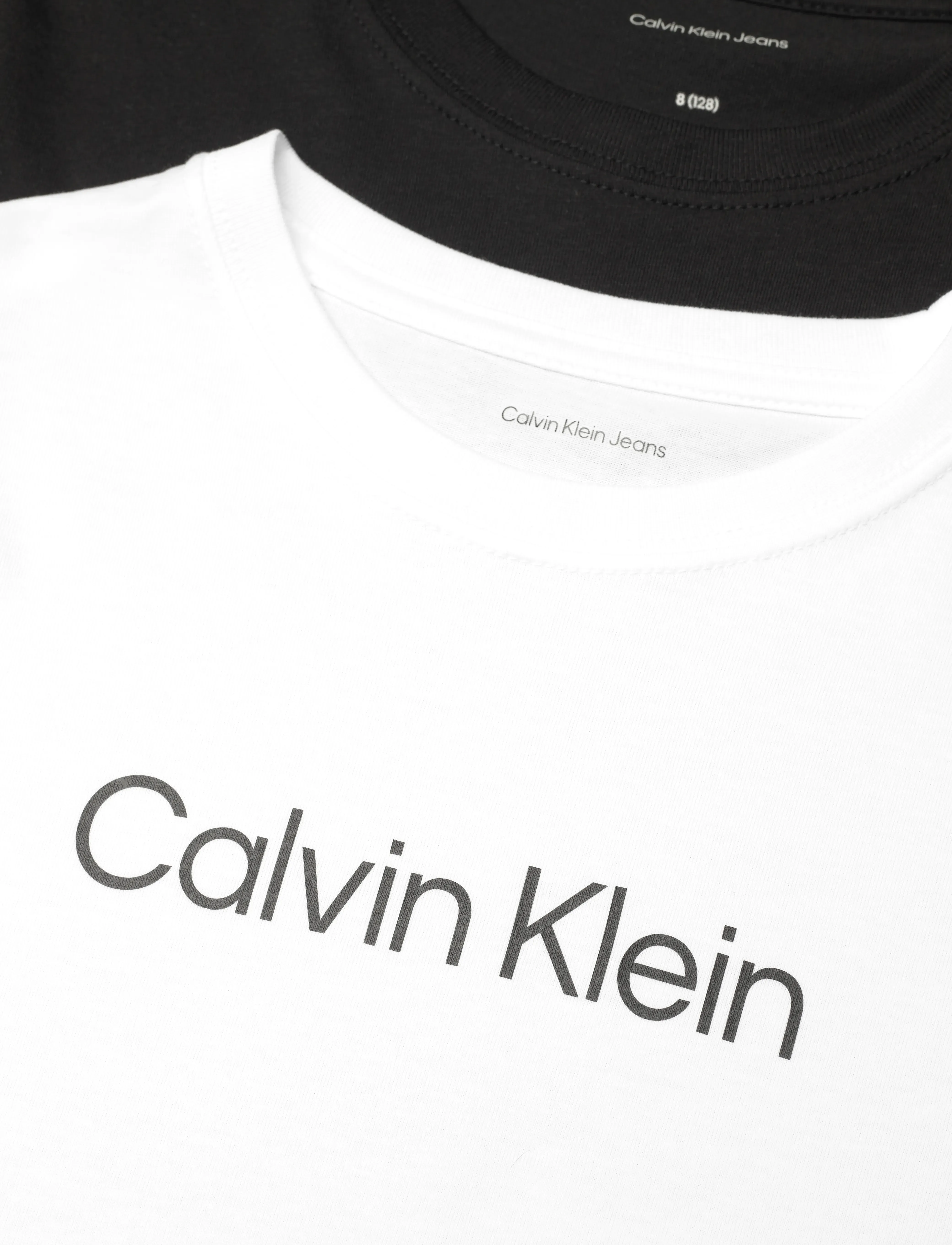 Calvin Klein - INSTITUTIONAL 2-PACK T-SHIRT - lühikeste varrukatega t-särgid - black   bright white - 5