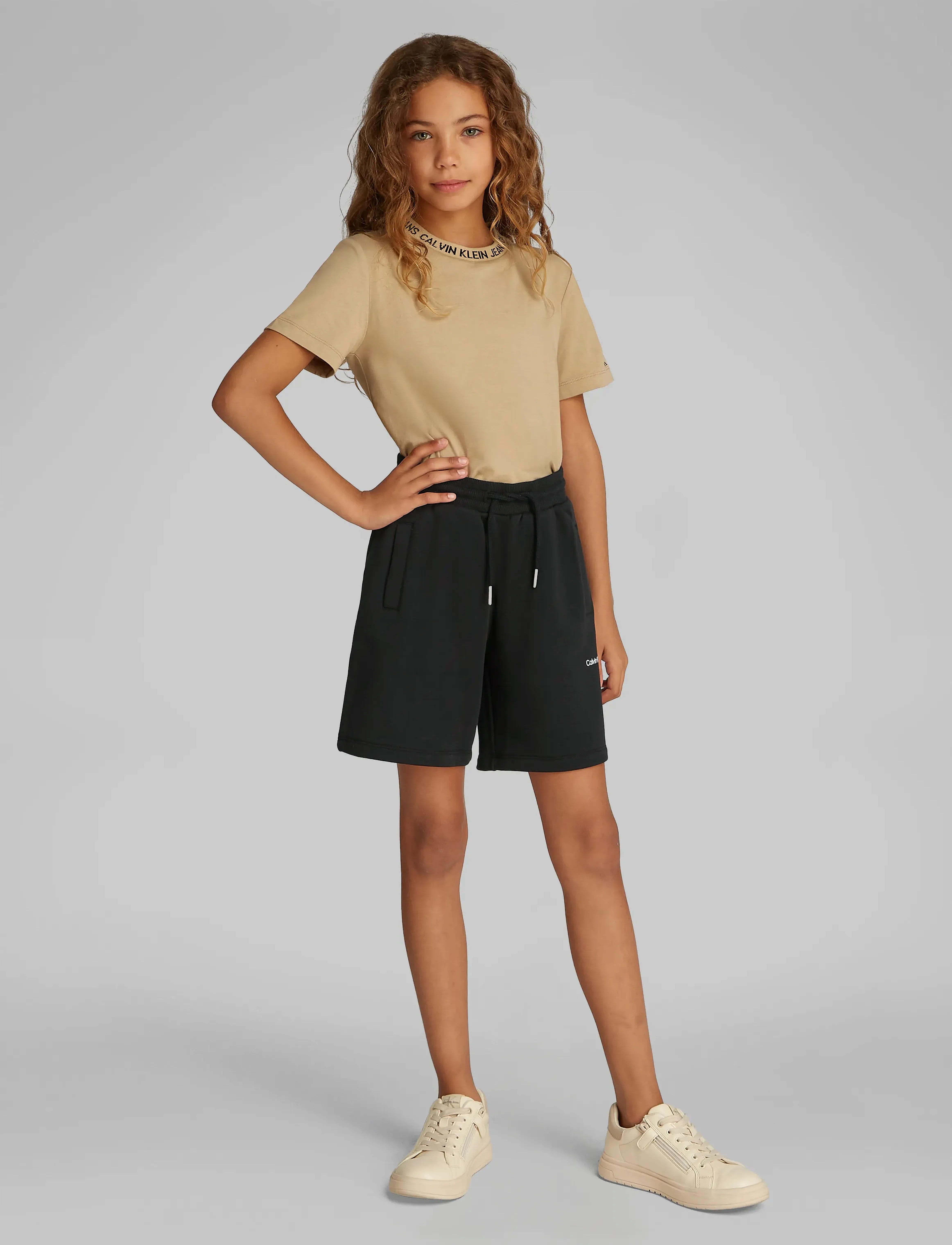 Calvin Klein NEW INST. LOGO SHORTS - Shorts - CK BLACK / black