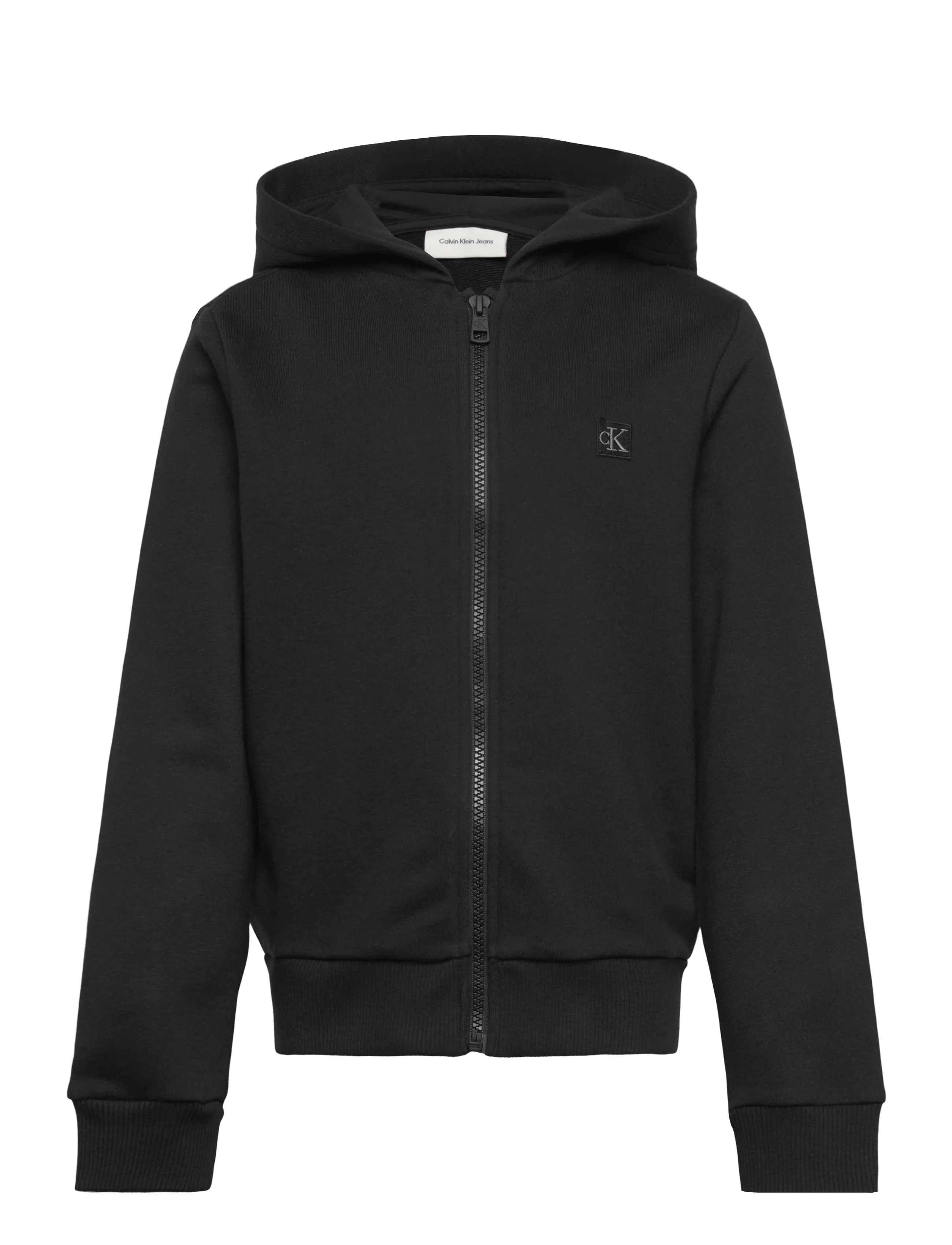 Calvin Klein MINI BADGE ZIP-THROUGH - 4 for 3 - CK BLACK / black