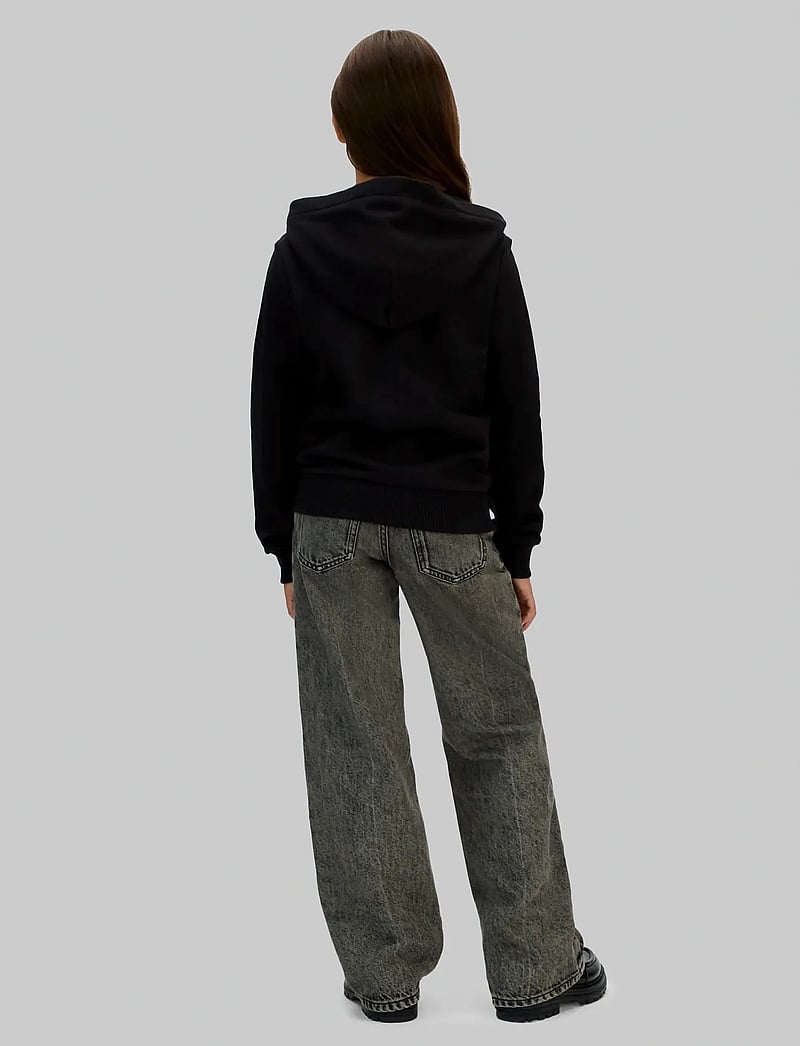 Calvin Klein - MINI BADGE ZIP-THROUGH - hettupeysur - ck black - 4