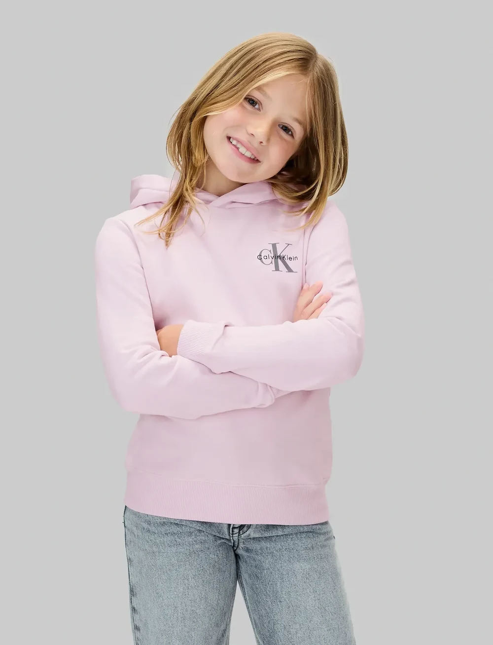 Calvin Klein - SMALL MONOGRAM HOODIE - kapuutsiga dressipluusid - light lilac - 0