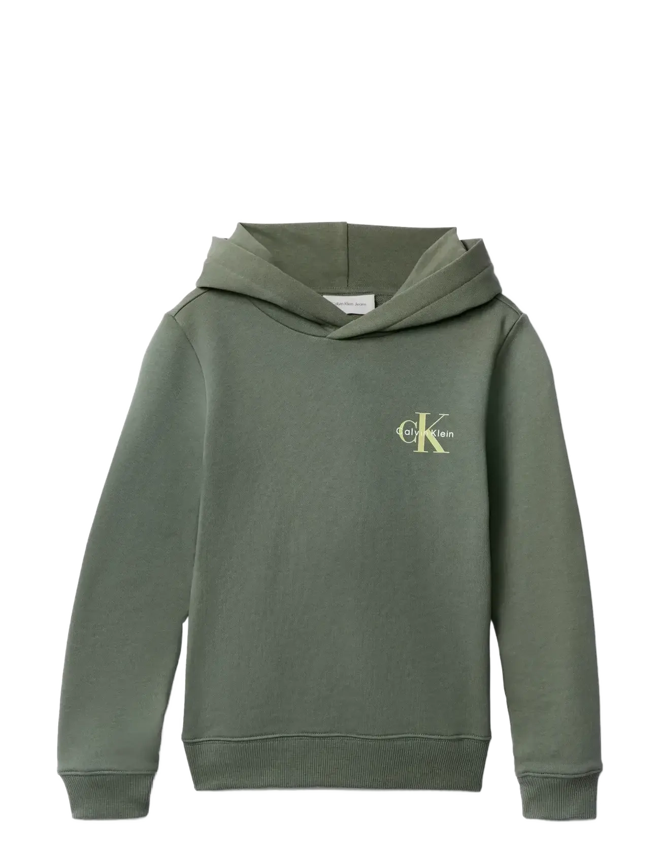 Calvin Klein SMALL MONOGRAM HOODIE - Calvin Klein - THYME / green