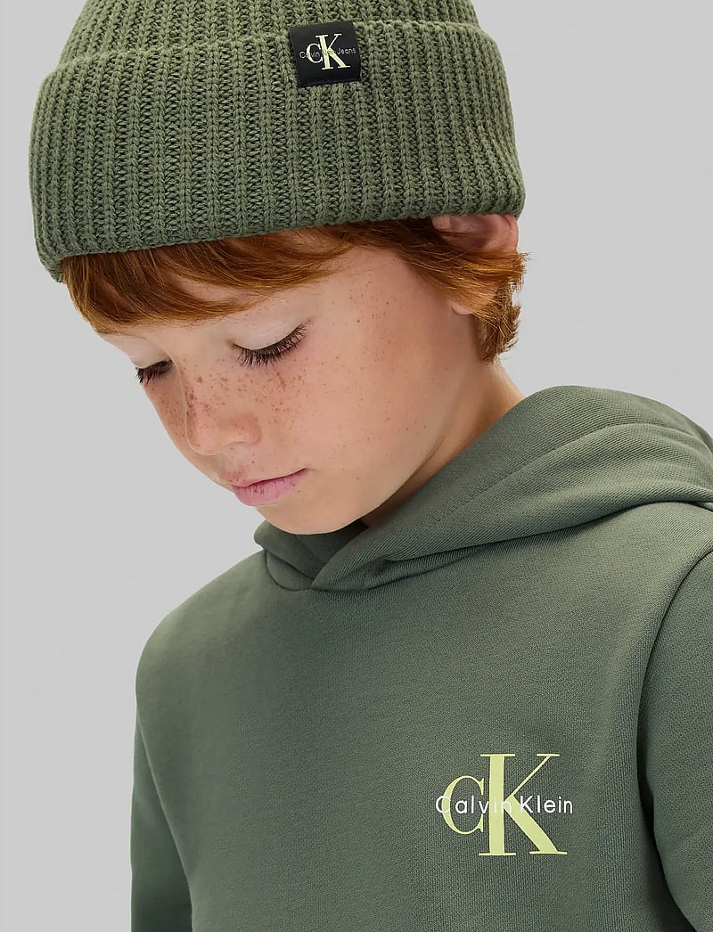 Calvin Klein - SMALL MONOGRAM HOODIE - hættetrøjer - thyme - 4