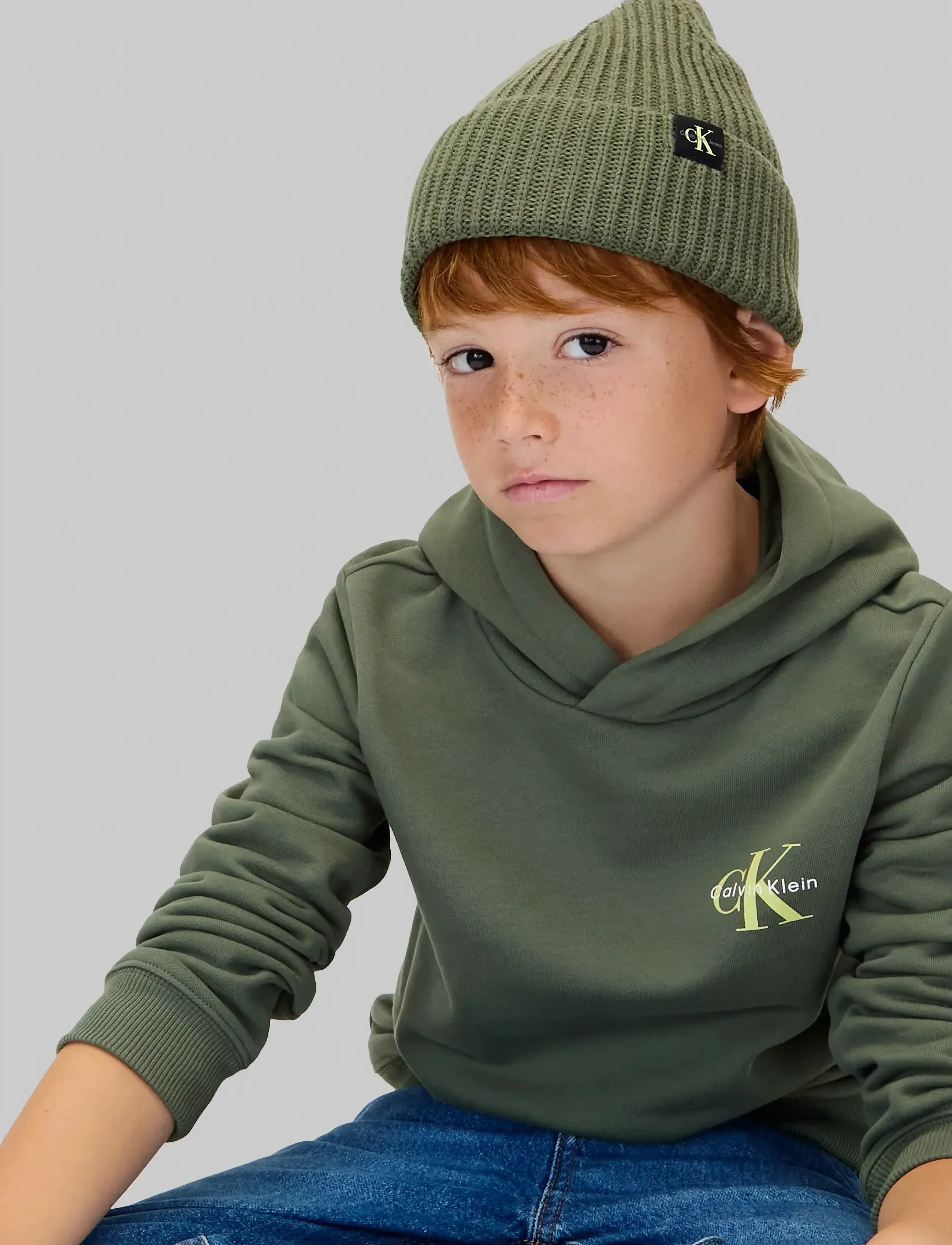 Calvin Klein - SMALL MONOGRAM HOODIE - hoodies - thyme - 5