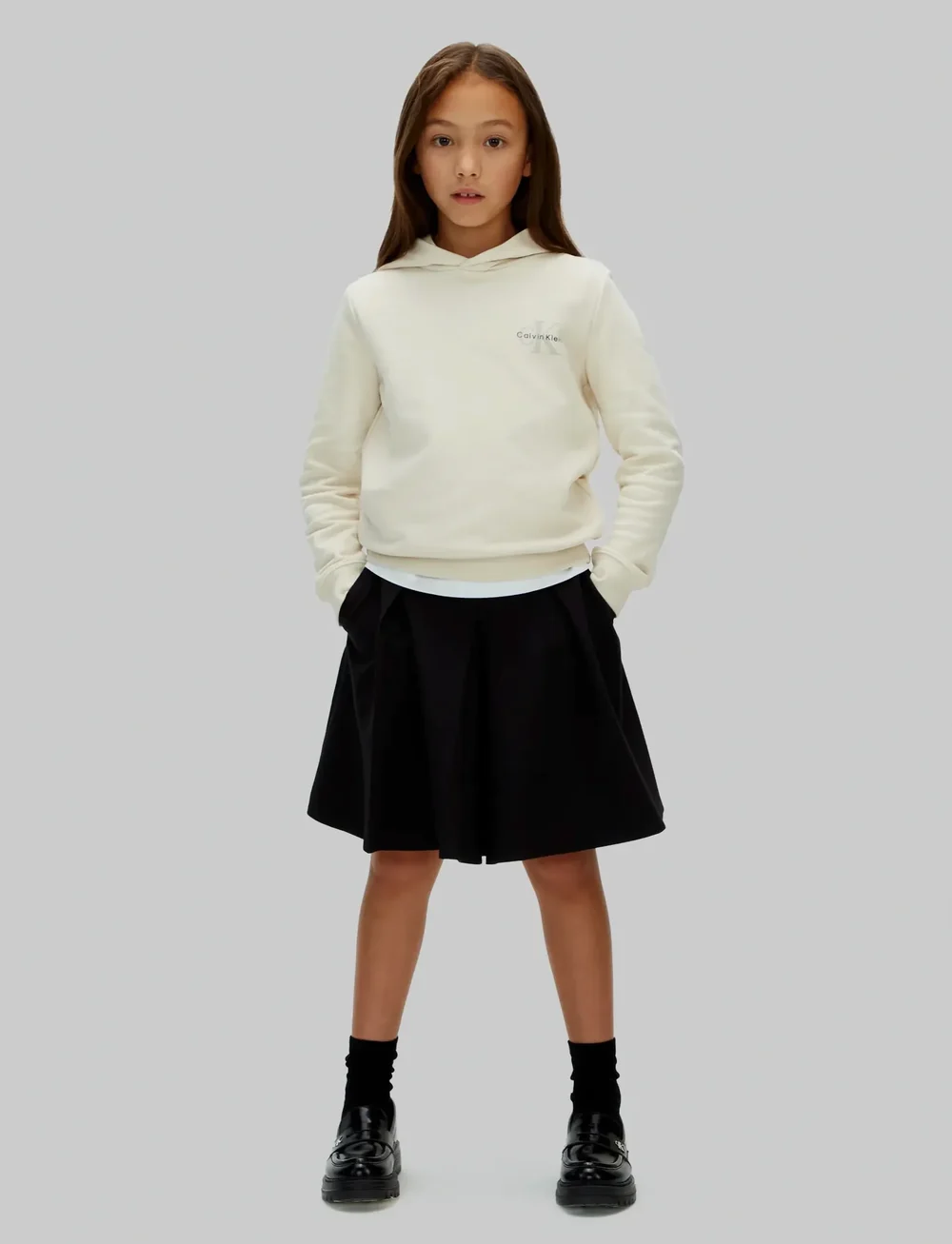 Calvin Klein - SMALL MONOGRAM HOODIE - hættetrøjer - whitecap gray - 3