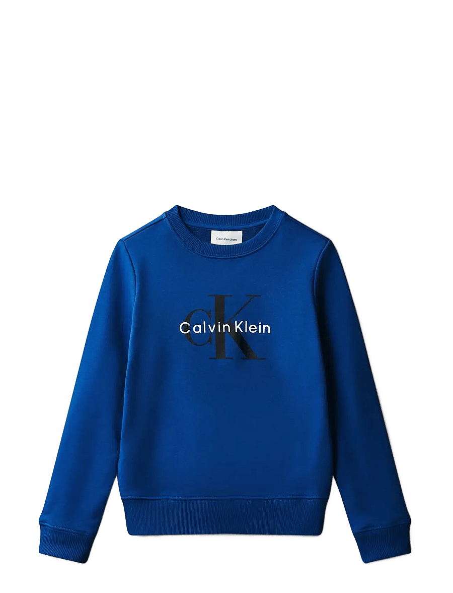 Calvin Klein - CK MONOGRAM TERRY CN SWEATSHIRT - sweatshirts - admiral blue - 1