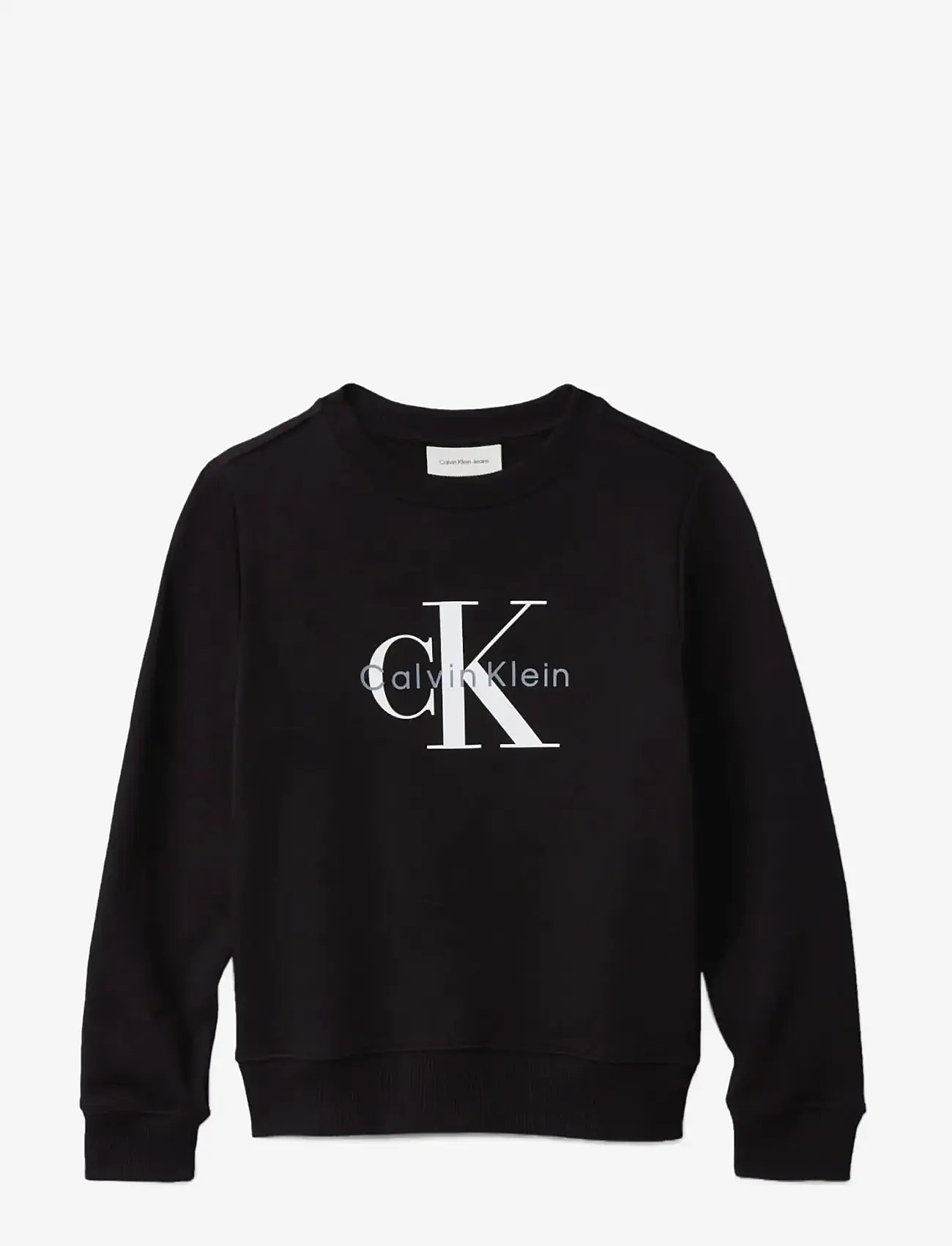 Calvin Klein - CK MONOGRAM TERRY CN SWEATSHIRT - sweatshirts - ck black - 1