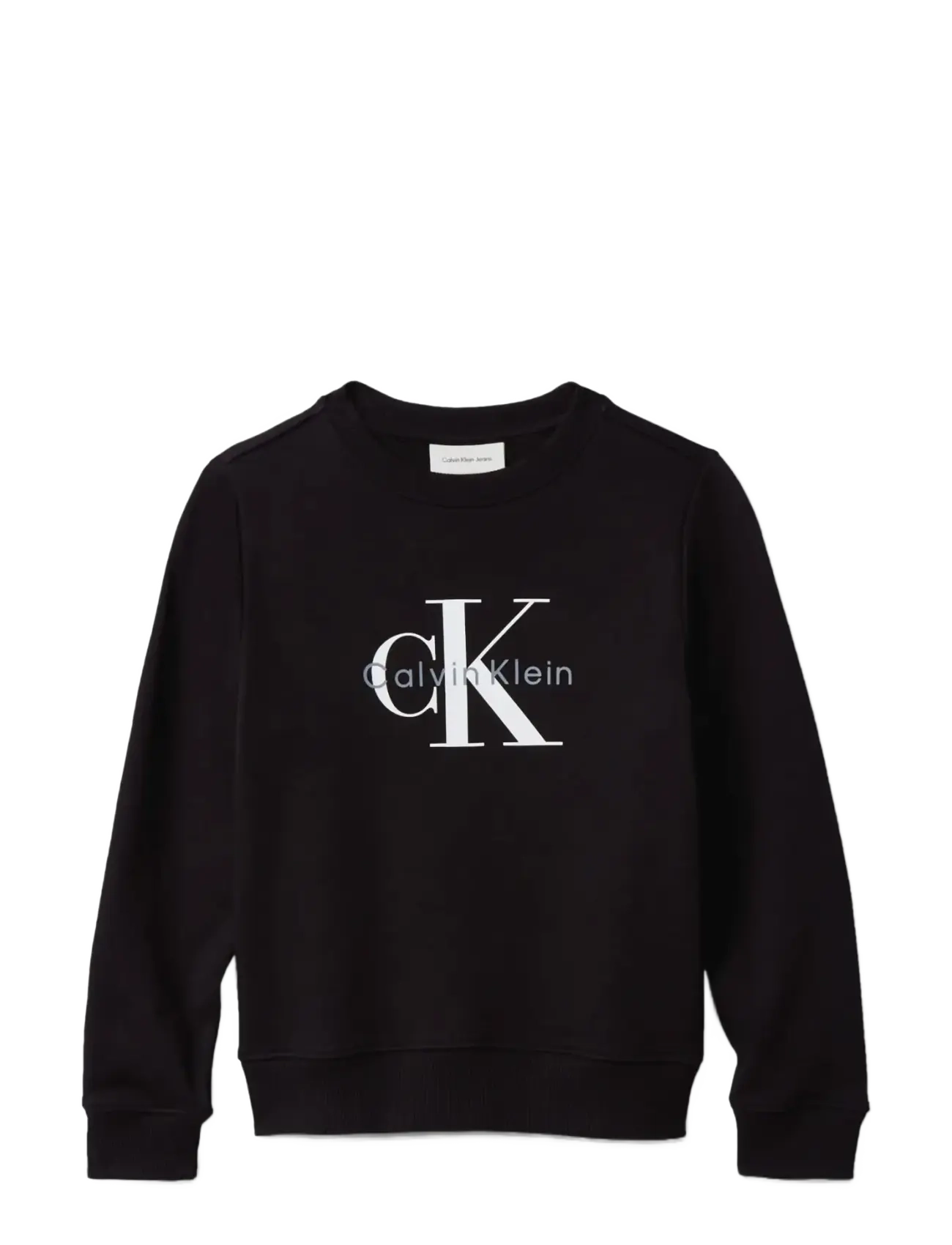 Calvin Klein CK MONOGRAM TERRY CN SWEATSHIRT - Premium styles - CK BLACK / black
