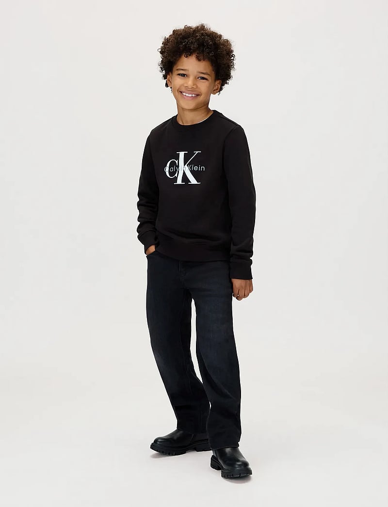 Calvin Klein - CK MONOGRAM TERRY CN SWEATSHIRT - sweatshirts - ck black - 2