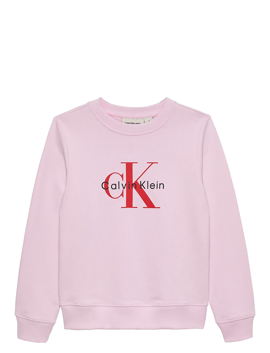 Calvin Klein - CK MONOGRAM TERRY CN SWEATSHIRT - sweatshirts - pearly pink - 1