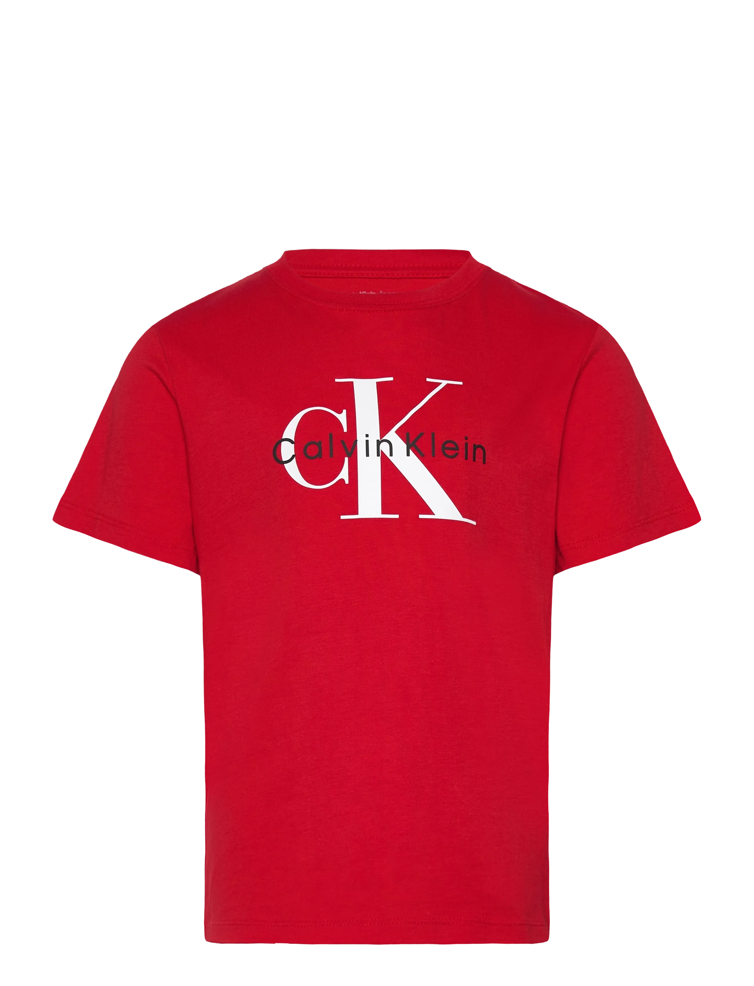 Calvin Klein MONOLOGO SS TEE - Overdele - ADRENALINE RUSH / red