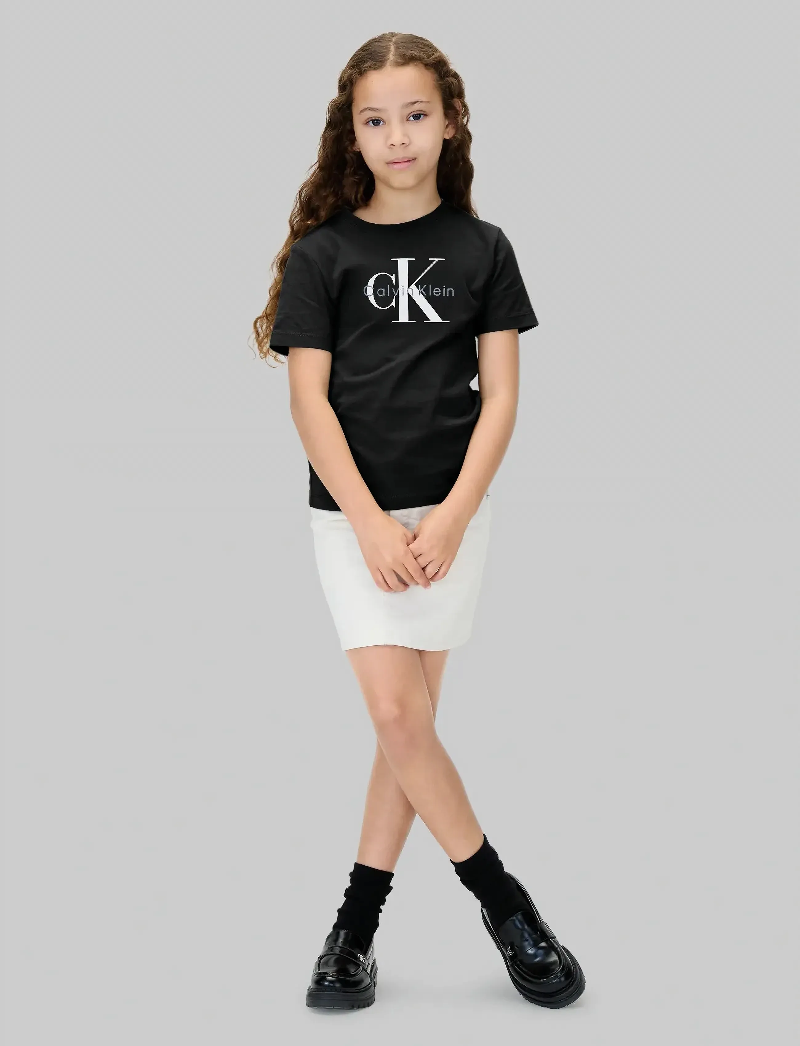 Calvin Klein - CK MONOGRAM SS T-SHIRT - short-sleeved t-shirts - ck black - 2