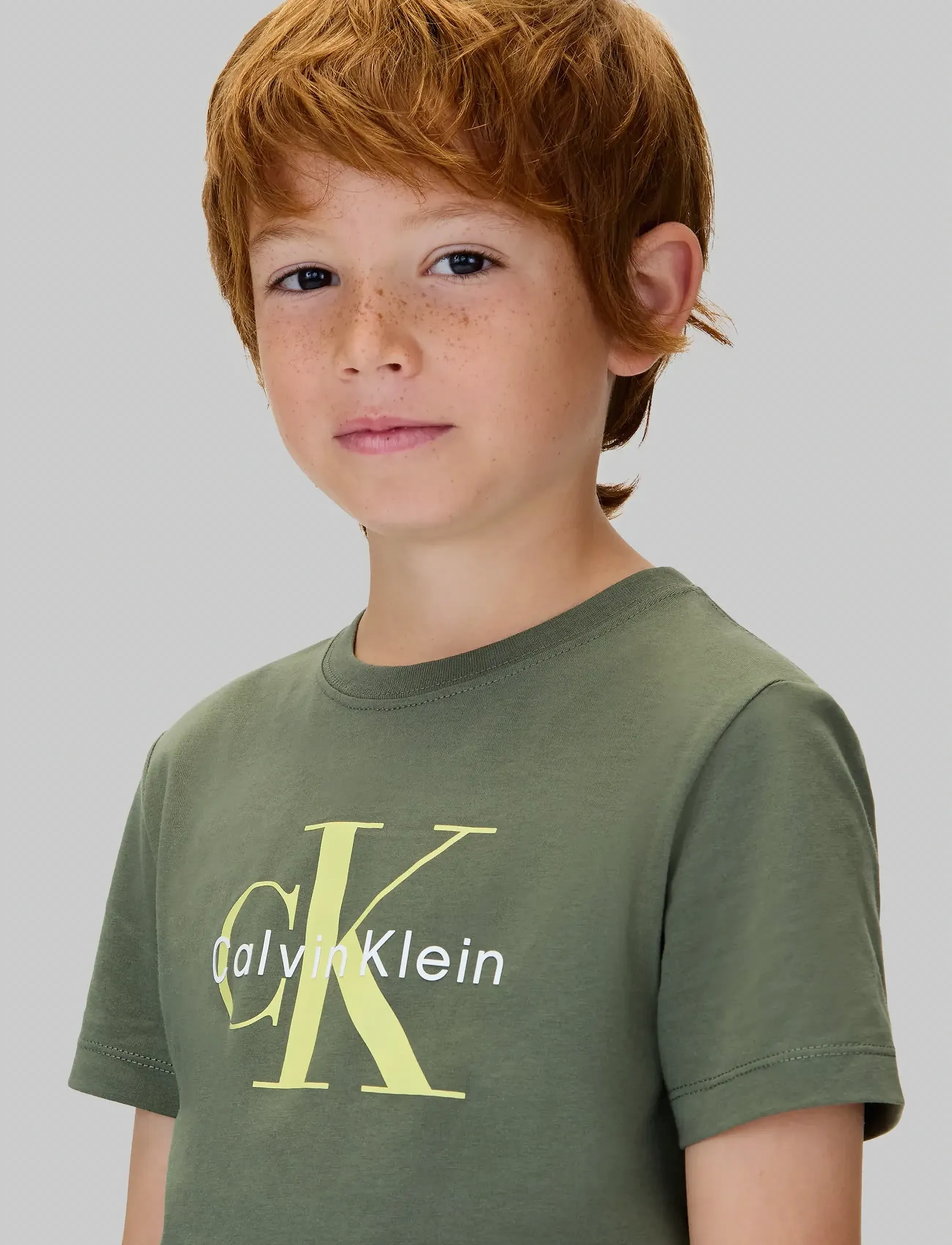 Calvin Klein - CK MONOGRAM SS T-SHIRT - t-shirts à manches courtes - thyme - 4