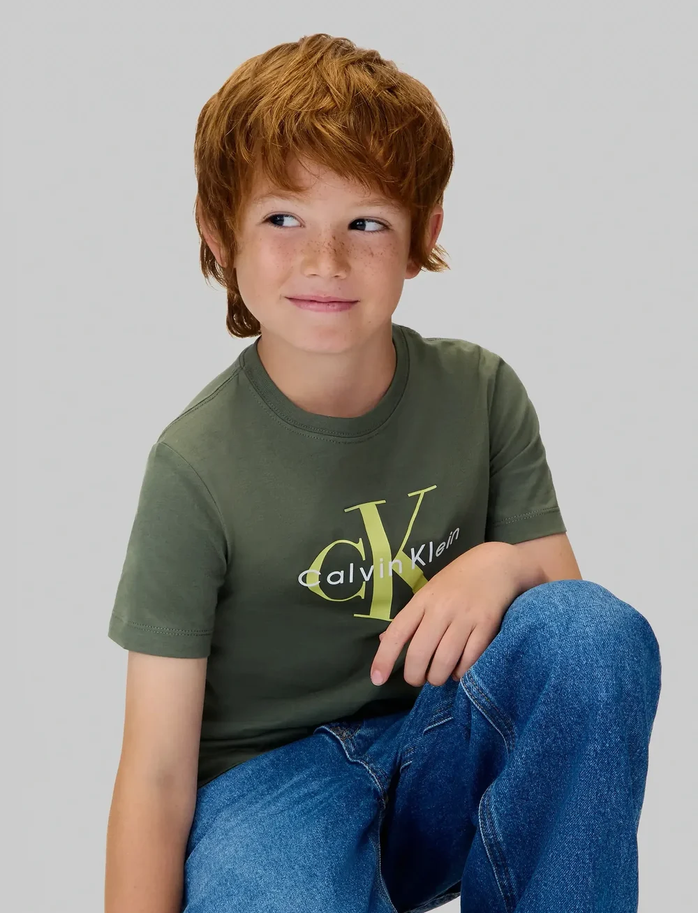 Calvin Klein - CK MONOGRAM SS T-SHIRT - kurzärmelige - thyme - 5