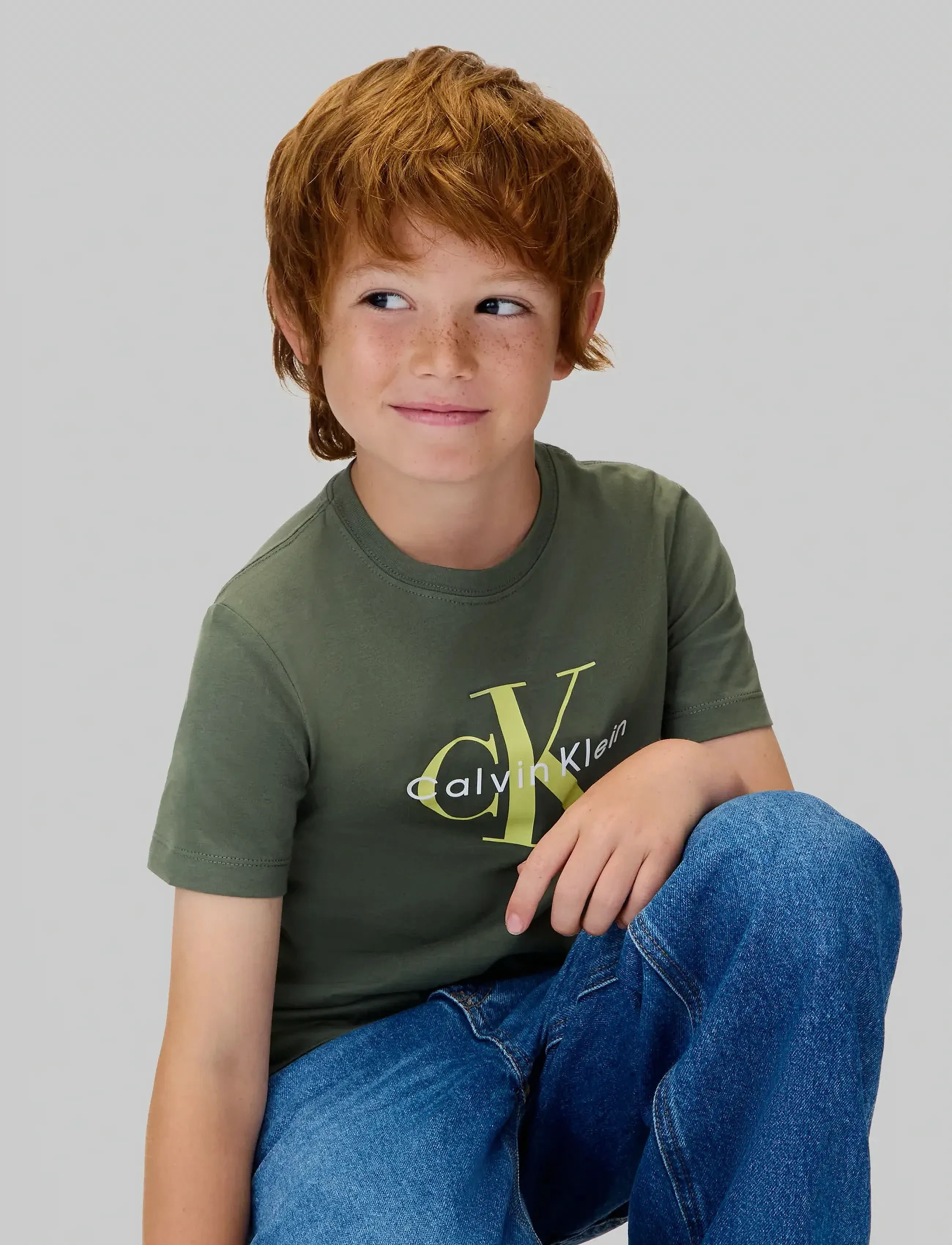 Calvin Klein - CK MONOGRAM SS T-SHIRT - kurzärmelige - thyme - 5