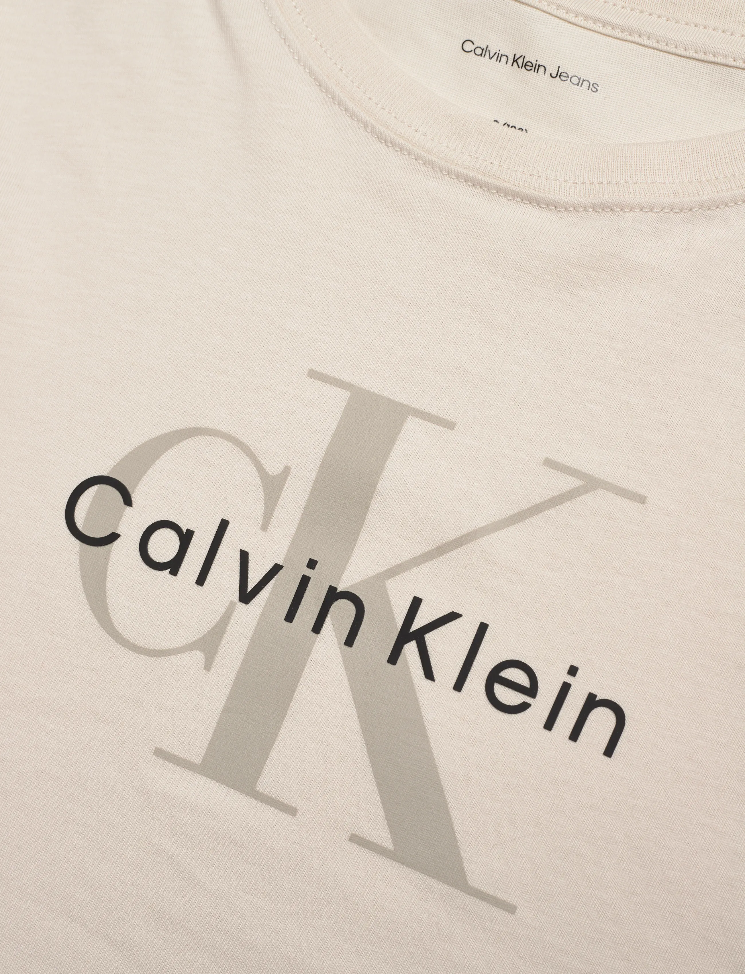 Calvin Klein - CK MONOGRAM SS T-SHIRT - t-shirts à manches courtes - whitecap gray - 2