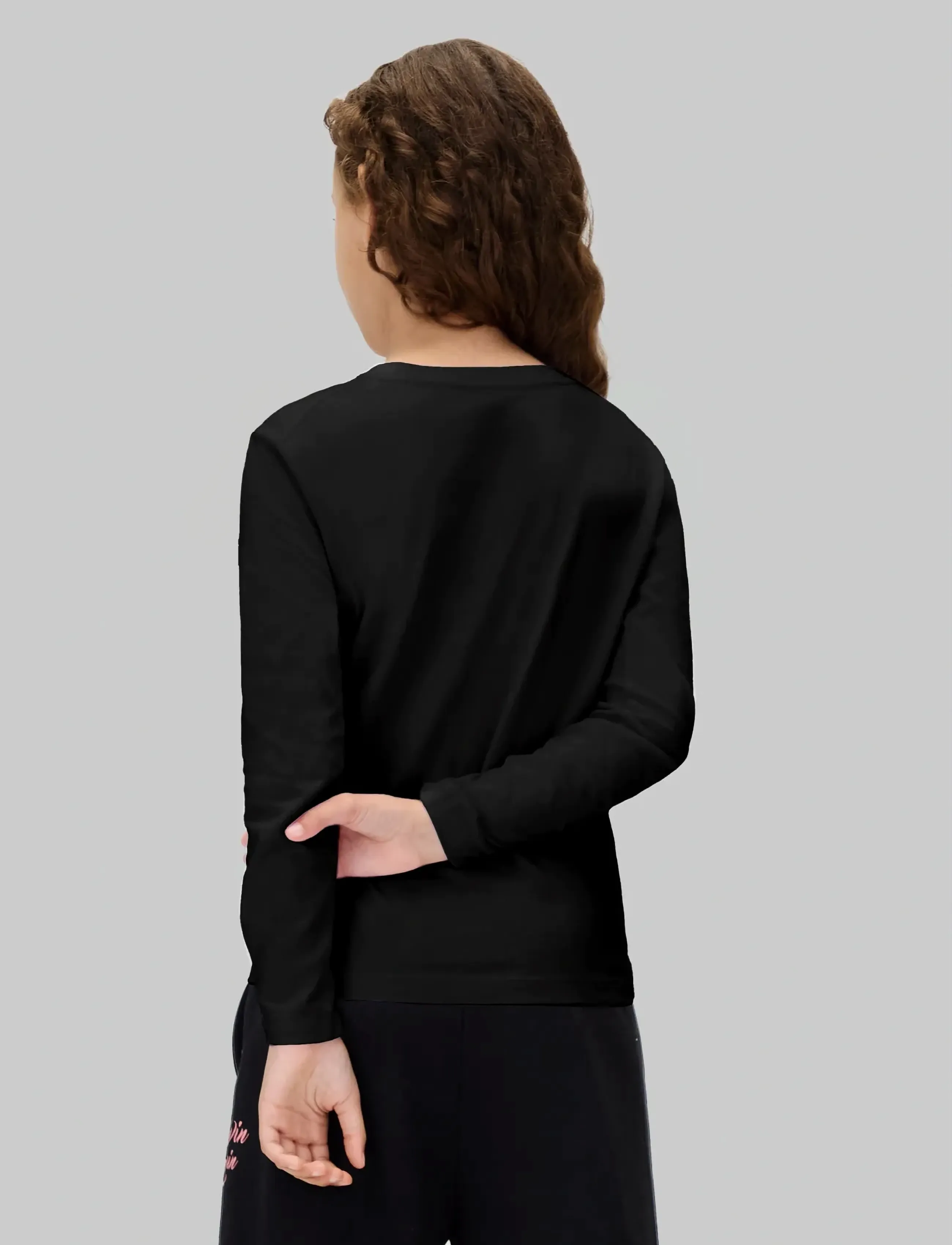 Calvin Klein - CHEST MONOLOGO LS T-SHIRT - ck black - 3
