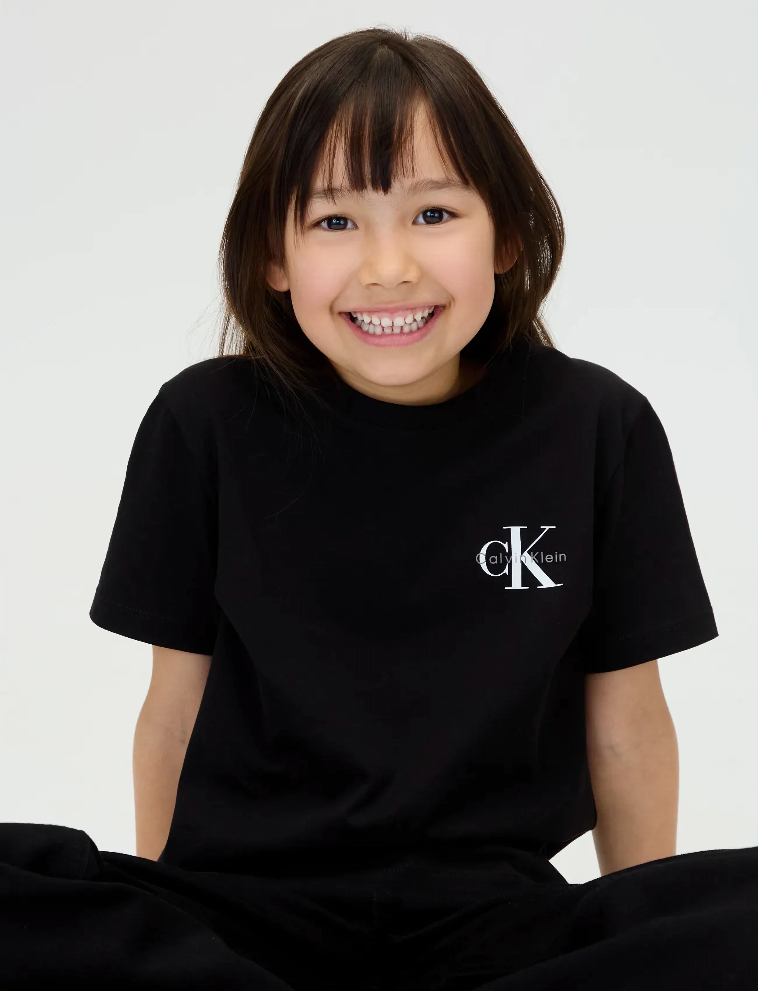Calvin Klein - CHEST MONOLOGO SS T-SHIRT - kortærmede t-shirts - ck black - 4