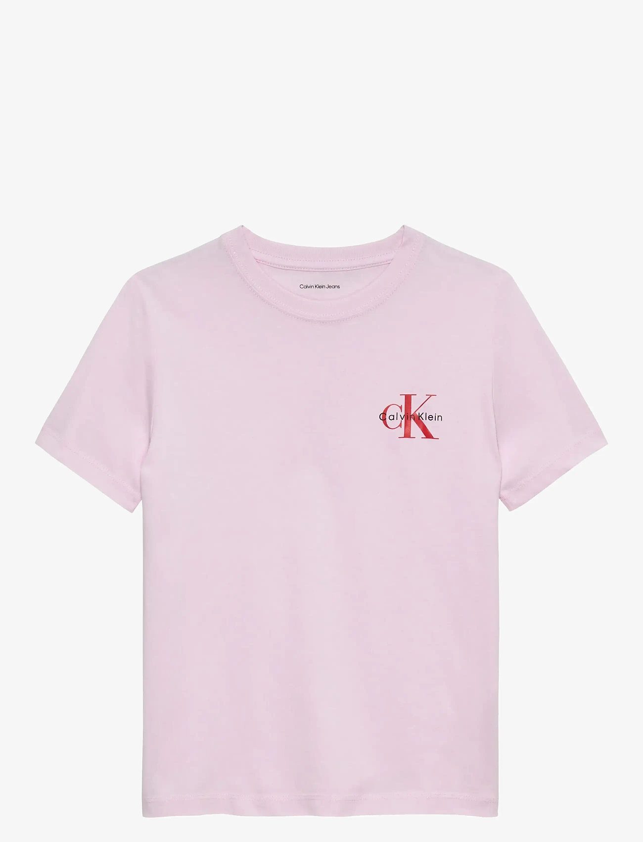 Calvin Klein - CHEST MONOLOGO SS T-SHIRT - kortærmede t-shirts - pearly pink - 1