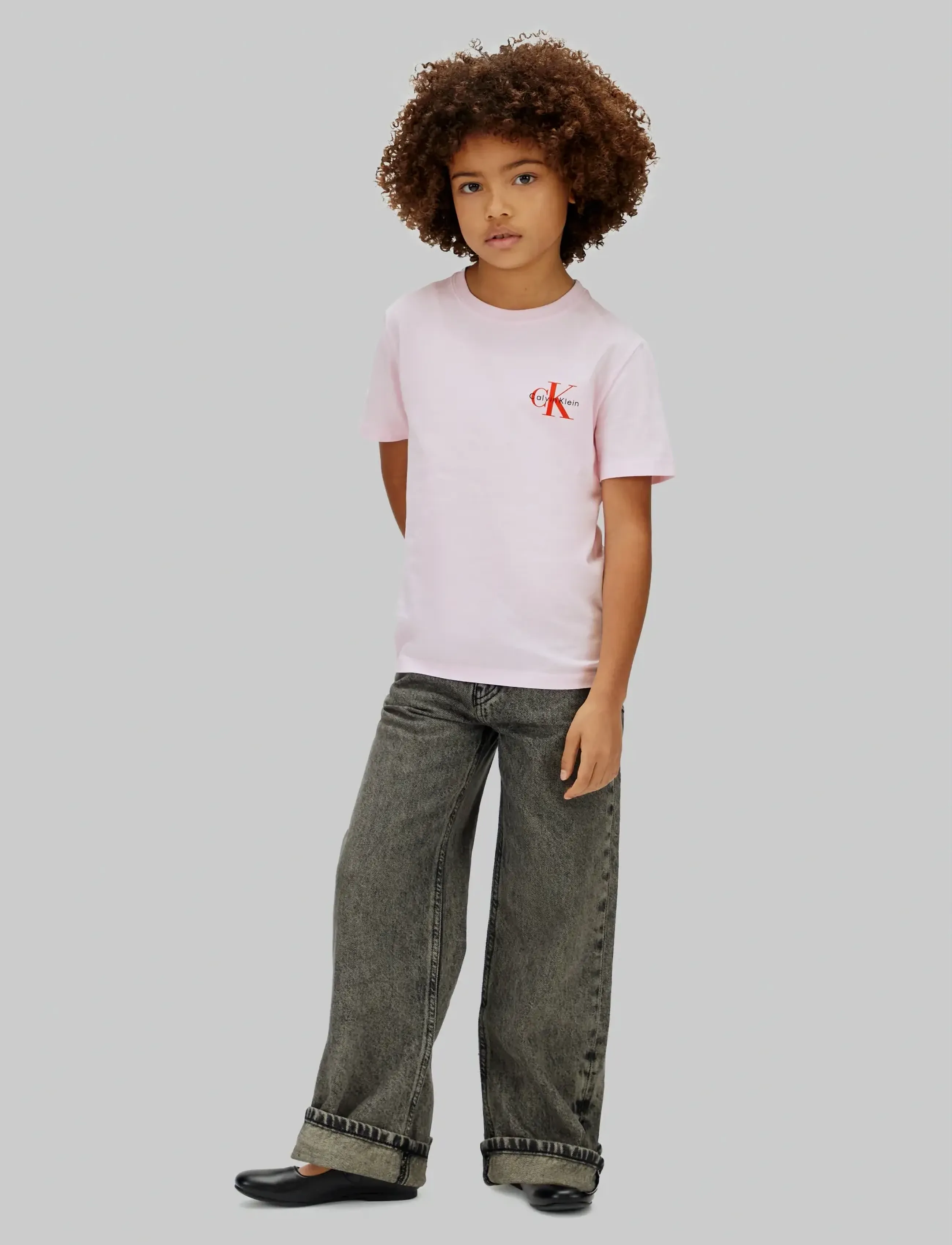 Calvin Klein - CHEST MONOLOGO SS T-SHIRT - kortærmede t-shirts - pearly pink - 2