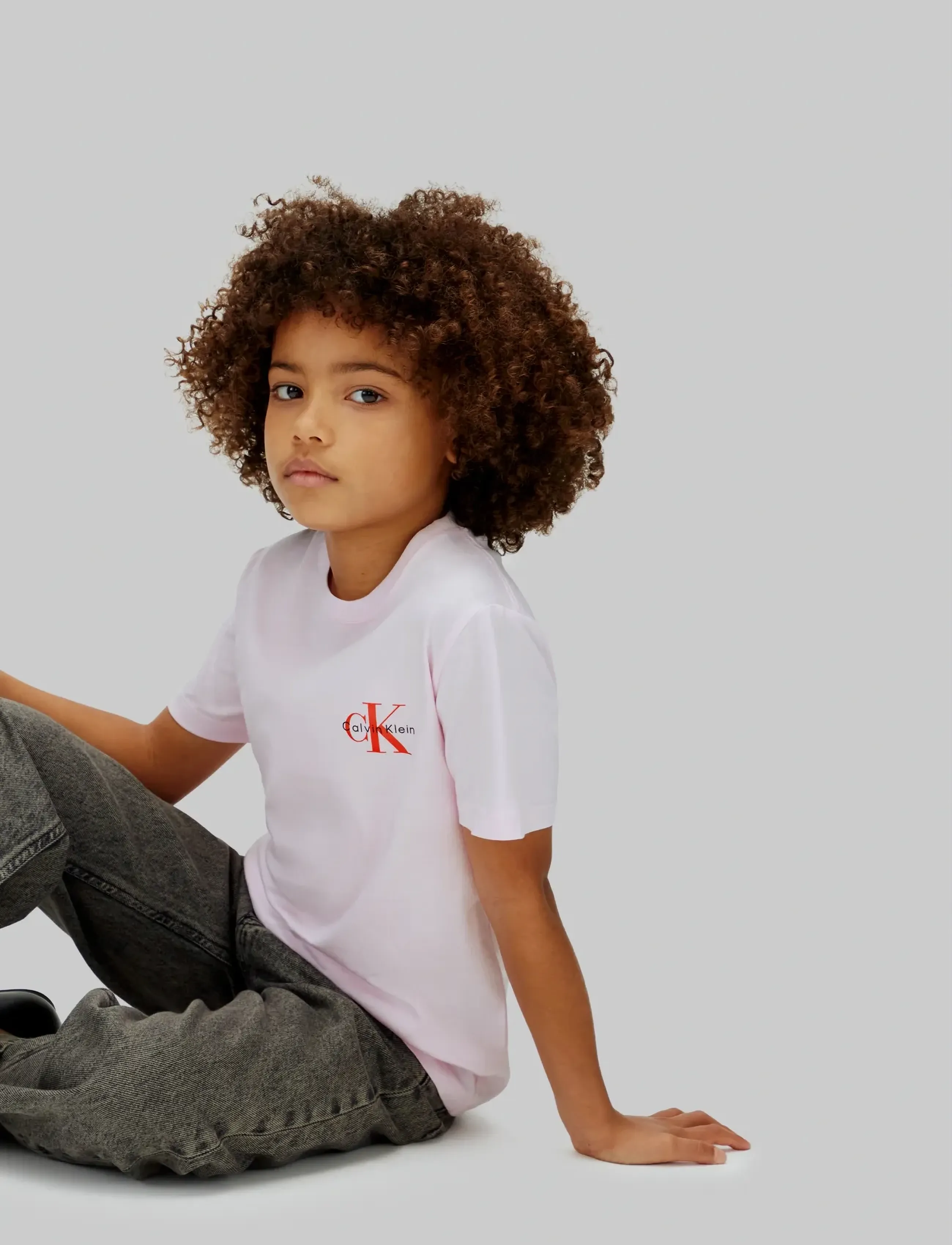 Calvin Klein - CHEST MONOLOGO SS T-SHIRT - kortærmede t-shirts - pearly pink - 4
