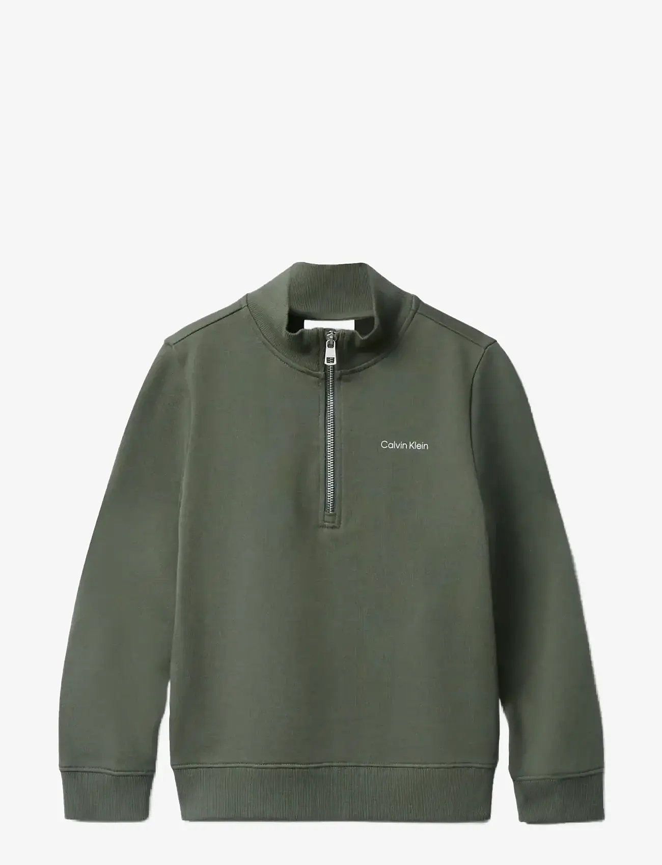 Calvin Klein - CHEST INST. LOGO HALF ZIP - sweatshirts - thyme - 1