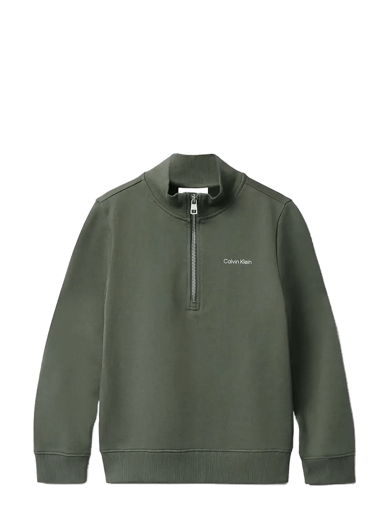 Calvin Klein - CHEST INST. LOGO HALF ZIP - sweatshirts - thyme - 1