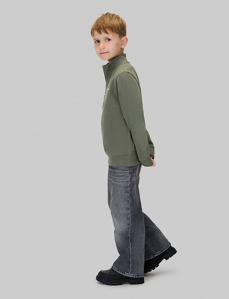 Calvin Klein - CHEST INST. LOGO HALF ZIP - sweatshirts - thyme - 2