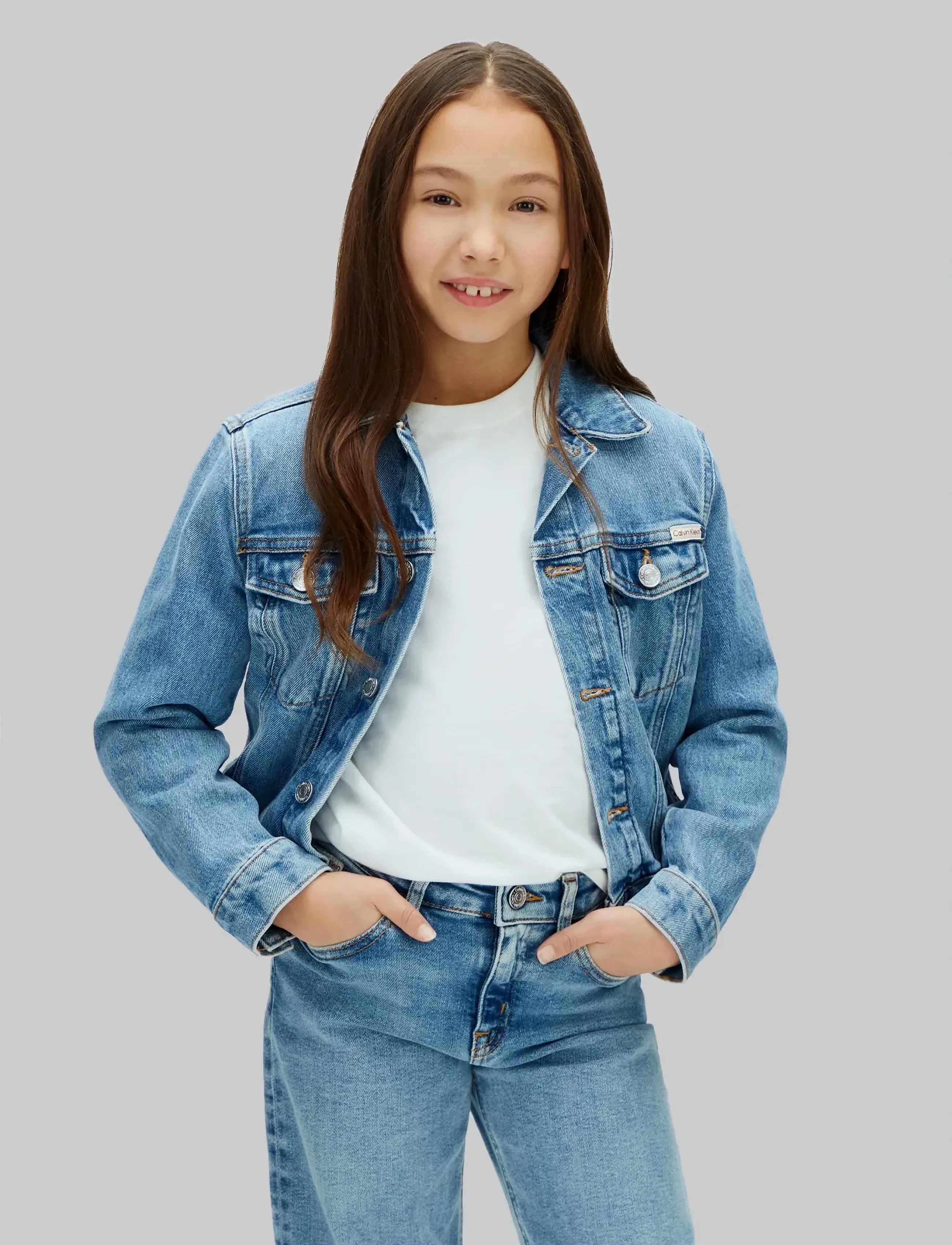 Calvin Klein CLOUDY BLUE TRUCKER - Outerwear - CLOUDY BLUE / blue