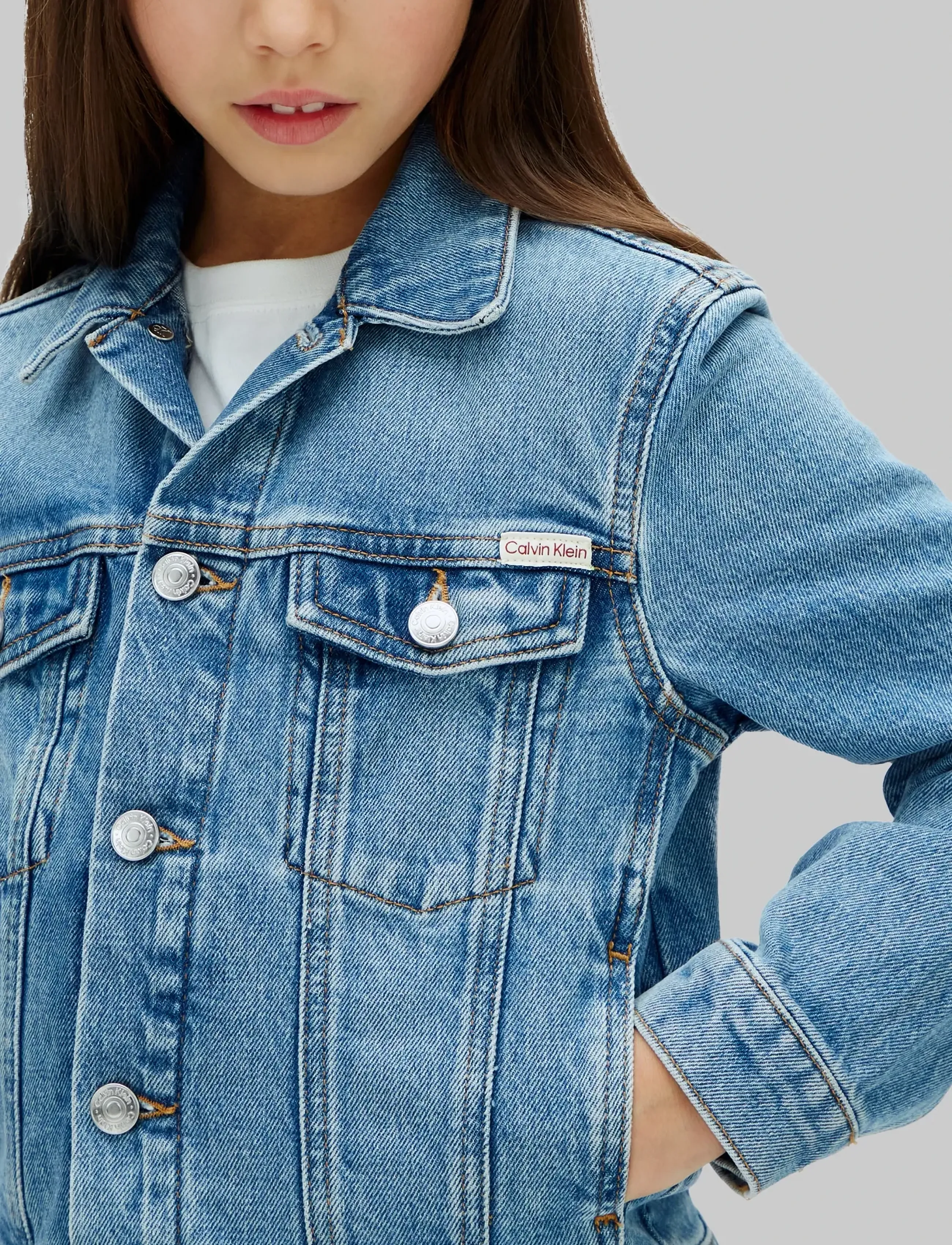 Calvin Klein - CLOUDY BLUE TRUCKER - cloudy blue - 5