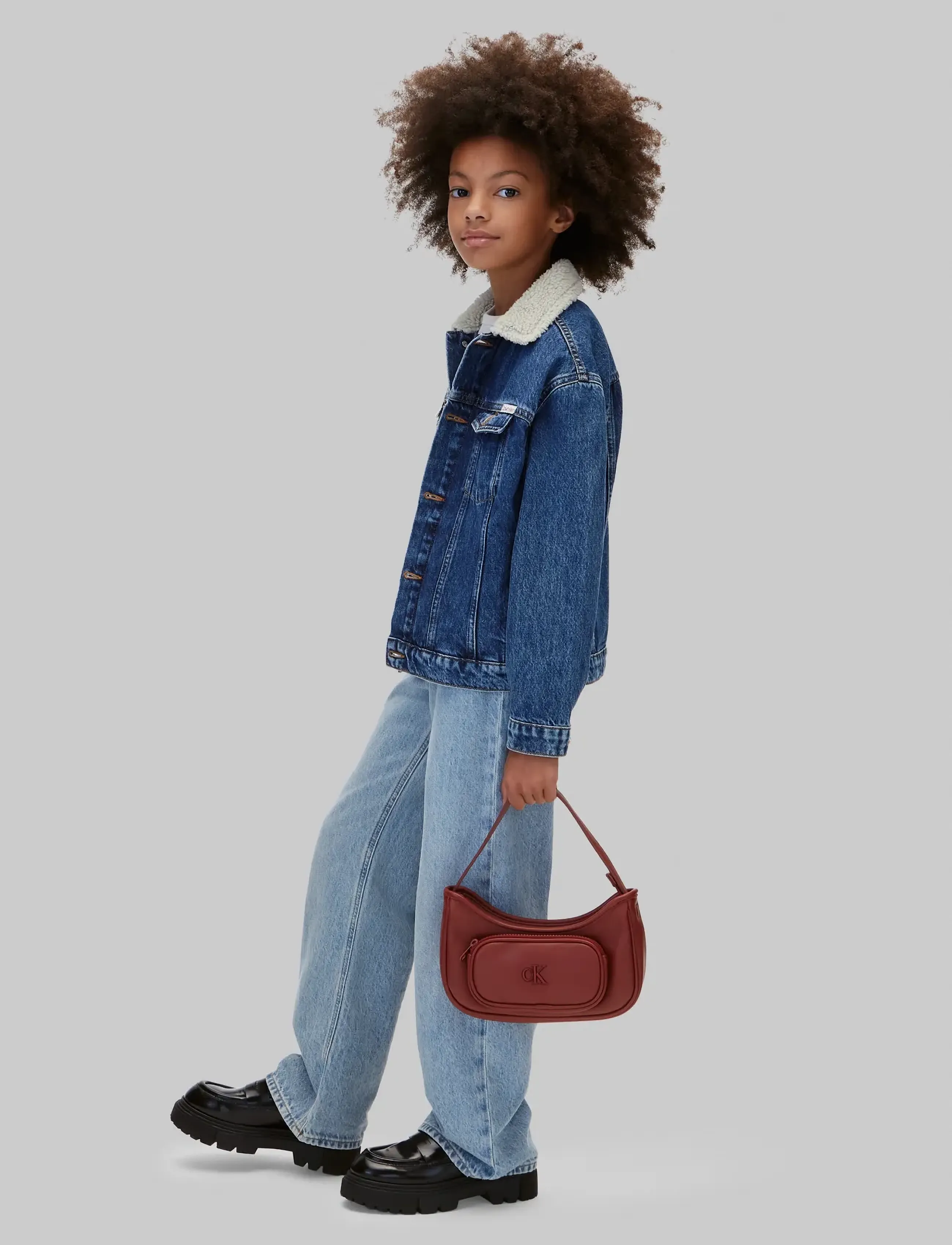 Calvin Klein - CK SHOULDER BAG - axelremsväskor - fired brick - 0