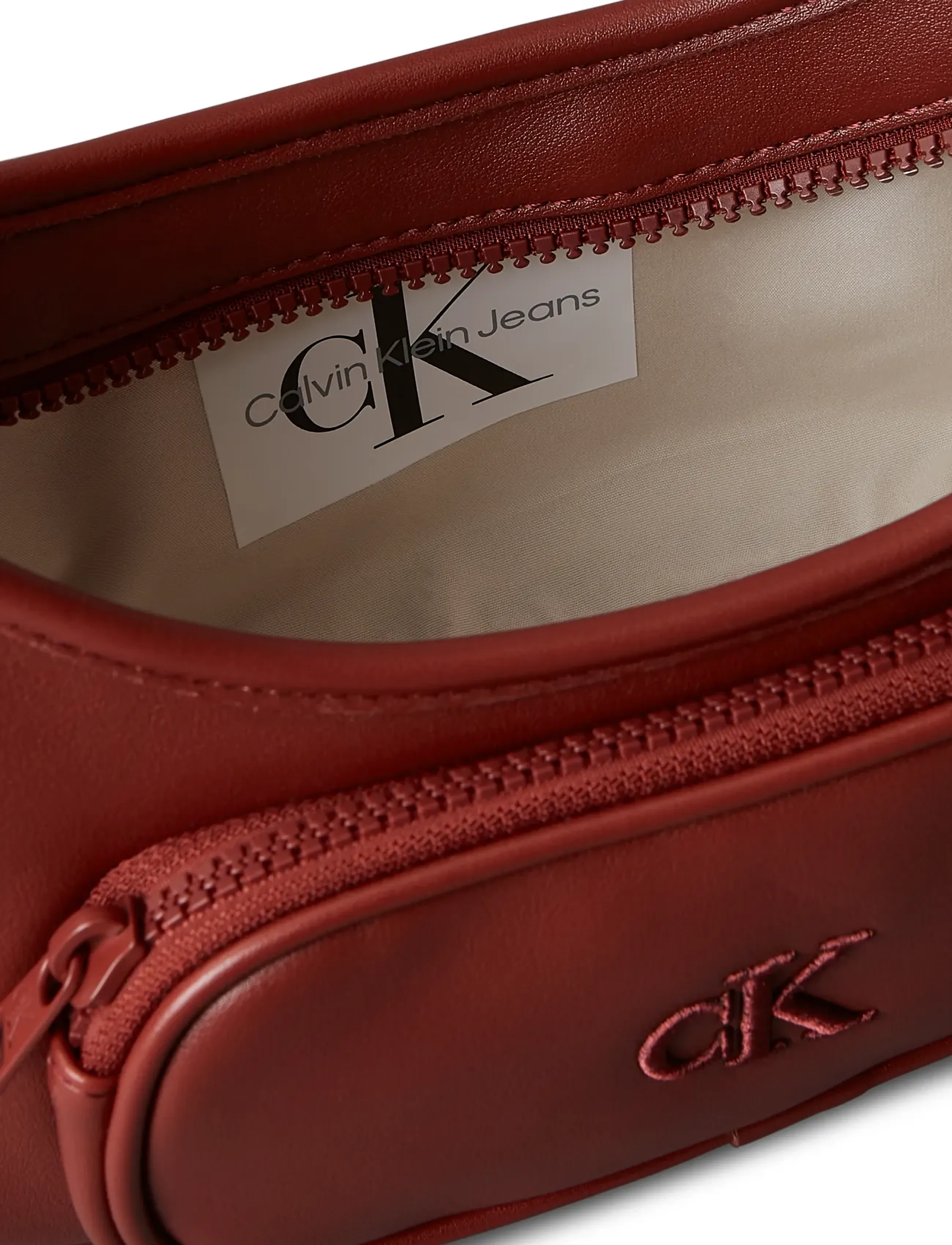 Calvin Klein - CK SHOULDER BAG - axelremsväskor - fired brick - 3