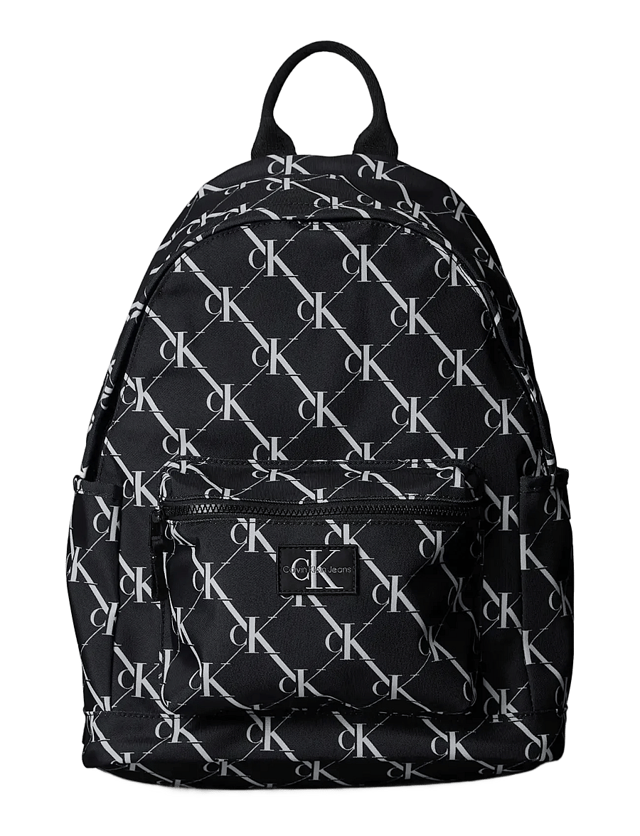 Calvin Klein - CK AOP BACKPACK - ryggsäckar - ck black - 0