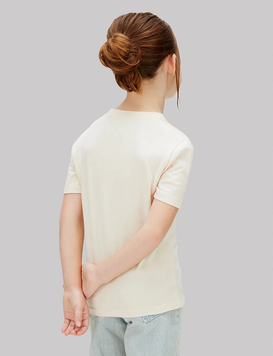 Calvin Klein - INST. LOGO SS T-SHIRT - lühikeste varrukatega t-särgid - pearl 12-1304 tcx - 3