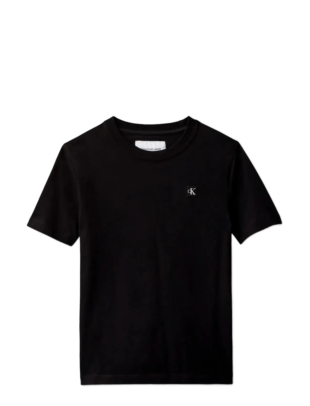 Calvin Klein MONO MINI BADGE REG T-SHIRT - Lapsed 98–134 - BLACK [CSI] 25CW1000175CK / black