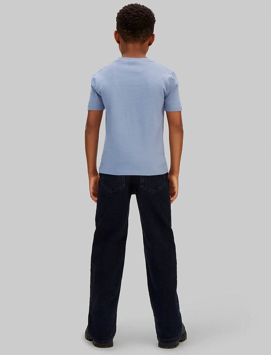 Calvin Klein - MONO MINI BADGE REG T-SHIRT - kurzärmelige - infinity 17-4015 tcx - 3