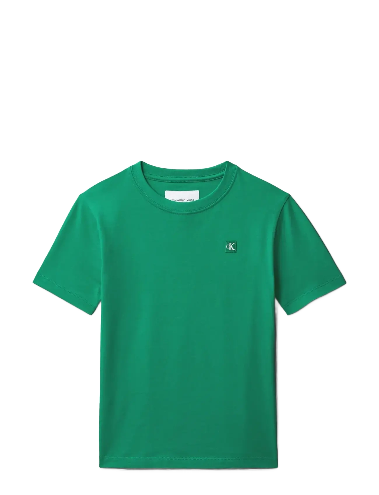 Calvin Klein MONO MINI BADGE REG T-SHIRT - Calvin Klein - LUSH MEADOW 18-5845 TCX / green