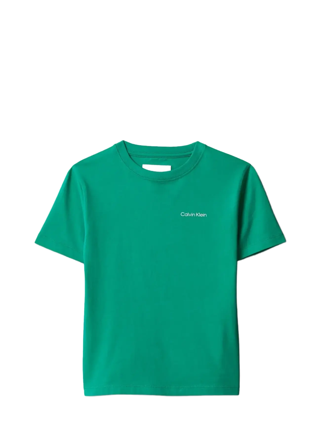 Calvin Klein CHEST INST.LOGO SS T-SHIRT - Basics - LUSH MEADOW 18-5845 TCX / green