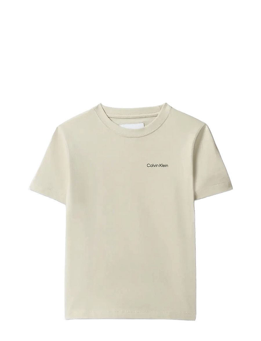 Calvin Klein - CHEST INST.LOGO SS T-SHIRT - kurzärmelige - oatmeal 13-0401 tcx - 1