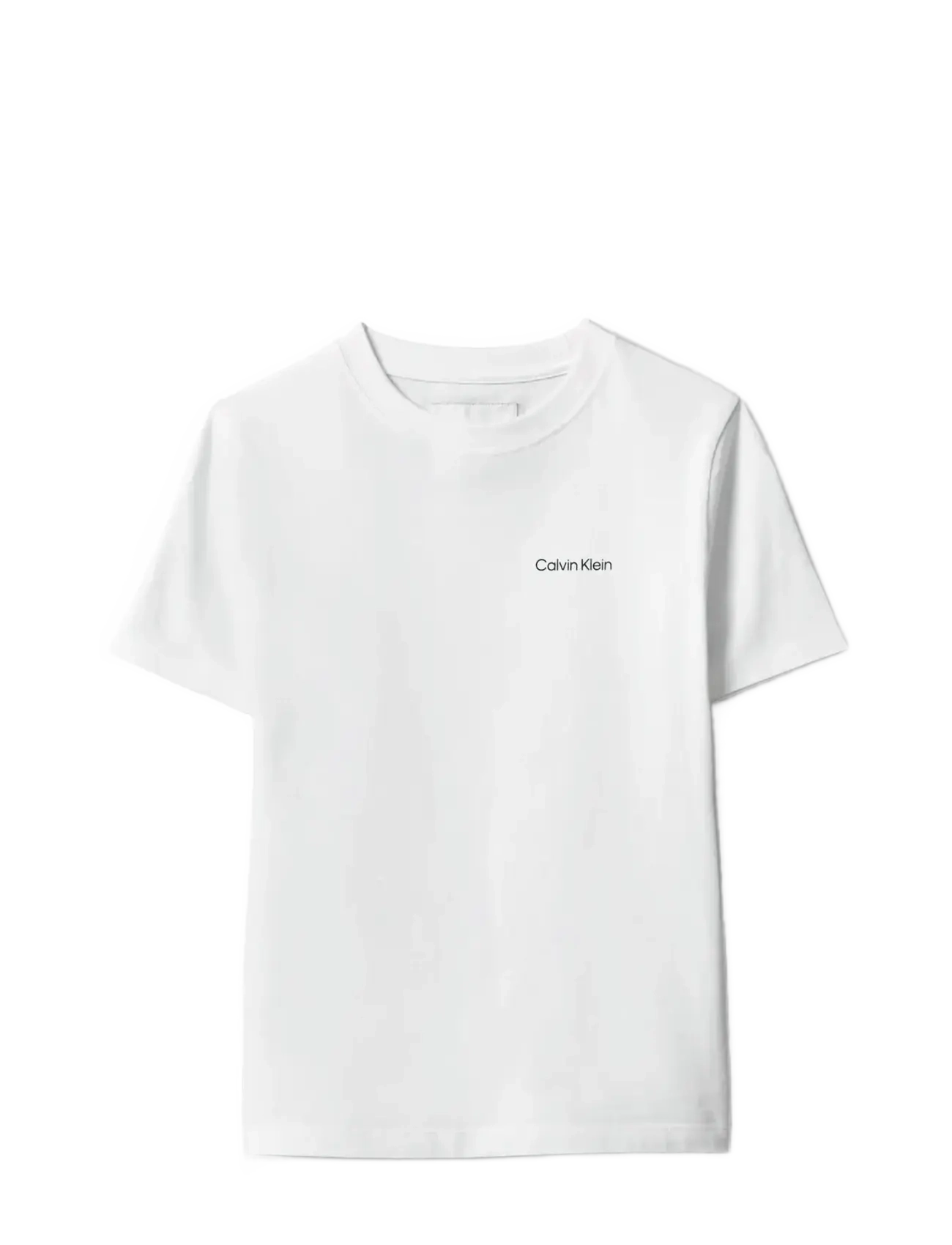 Calvin Klein CHEST INST.LOGO SS T-SHIRT - Kids 98-134 - WHITE 11-0601 TCX / white