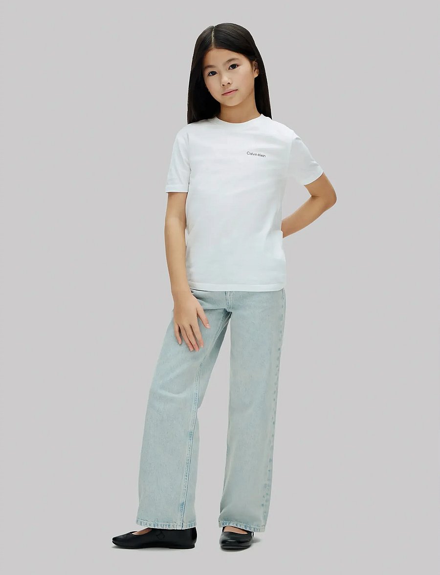 Calvin Klein - CHEST INST.LOGO SS T-SHIRT - kurzärmelige - white 11-0601 tcx - 4