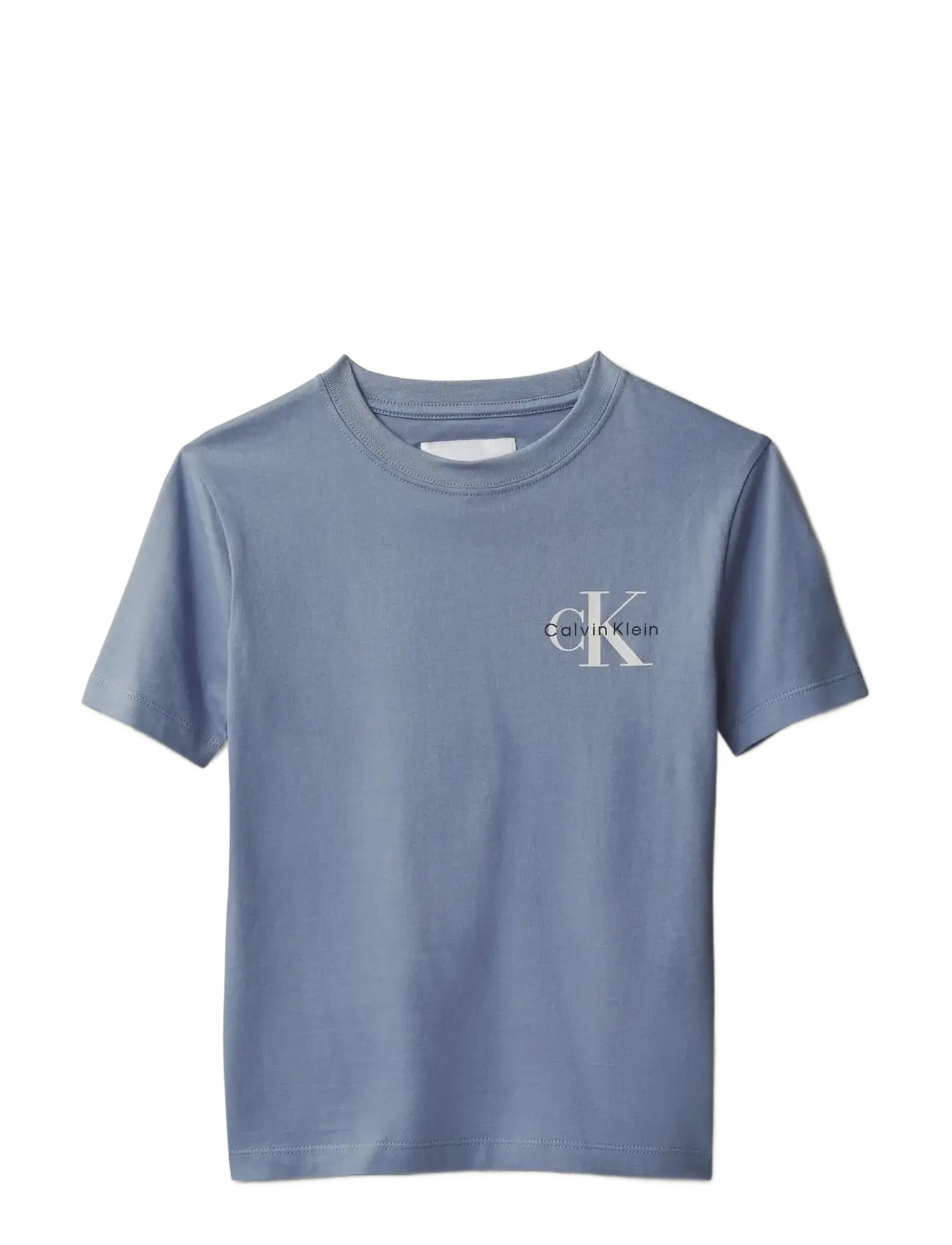 Calvin Klein CHEST MONO LOGO SS T-SHIRT - Kläder - INFINITY 17-4015 TCX / blue