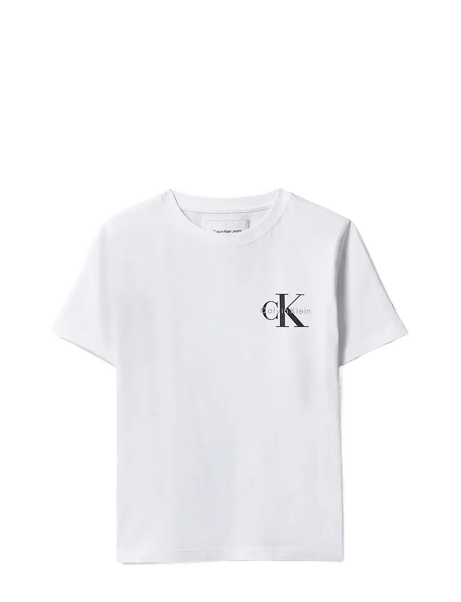 Calvin Klein - CHEST MONO LOGO SS T-SHIRT - korte mouwen - white 11-0601 tcx - 1