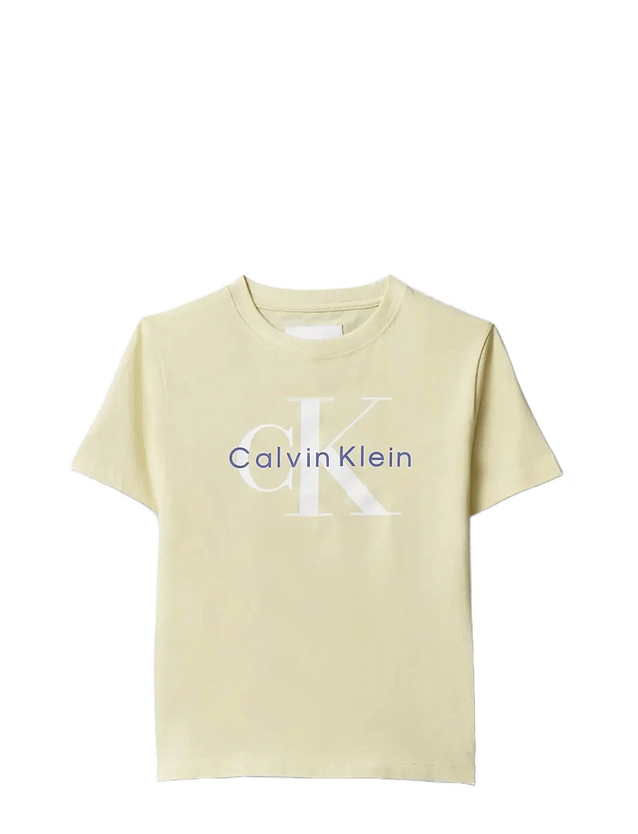 Calvin Klein - CK MONO LOGO SS T-SHIRT - kortärmade t-shirts - french vanilla 12-0722 tcx - 1